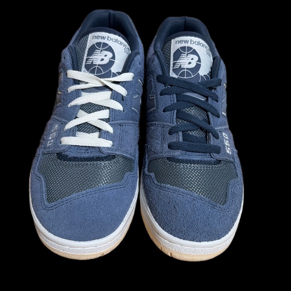 New Balance 550 Navy Blue Suede & Mesh Sneakers Men’s Size 10.5 EUC 1X main image 13